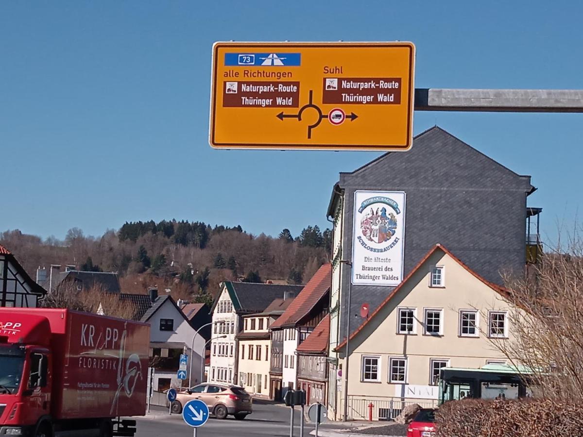 Hotel & Restaurant Zum Adlersberg Schleusingen Eksteriør billede